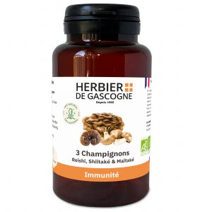 Immunit&eacute; 3 Champignons Bio - 200 g&eacute;lules